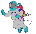 gify astronauta