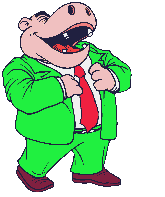 gify hipopotamy